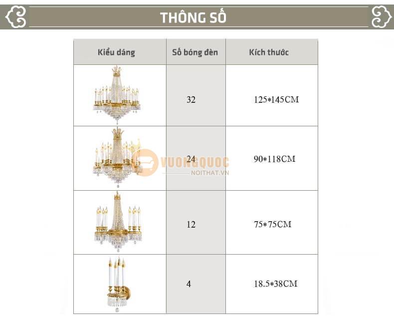 Đèn chùm pha lê cao cấp abr186-5